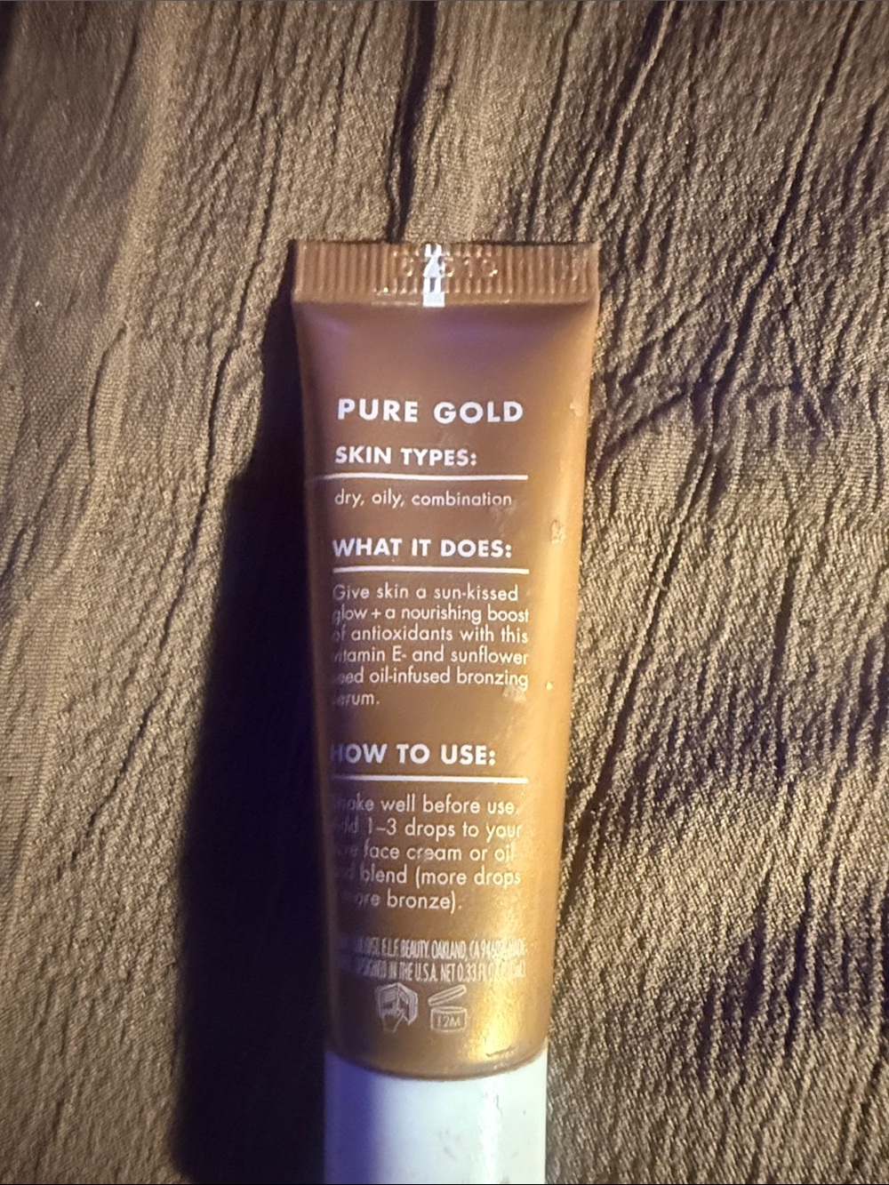 e.l.f. Pure Gold. Bronzing Drops in Brown & Gold NWT